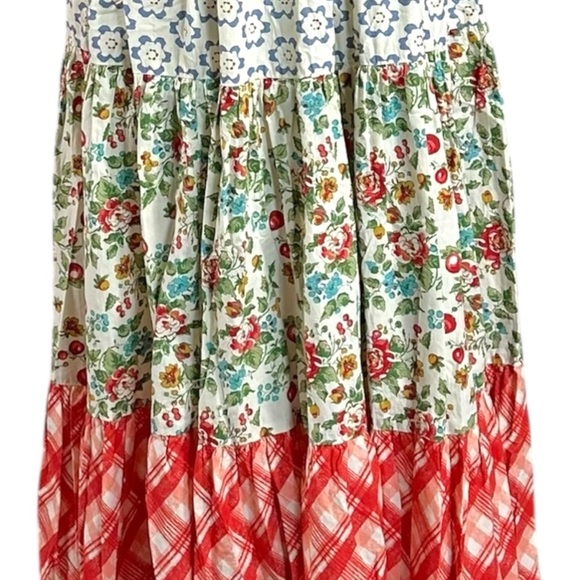 Free People Bluebell Maxi Dress Cherry Combo Medium NWT Picnic Prairie Bohemian - Picture 12 of 17